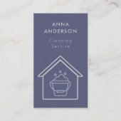 Carte De Visite Nettoyage de la maison Services à domicile Minimal (Devant)