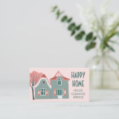 Carte De Visite Nettoyage de la maison Services à la maison Charme (Debout devant)