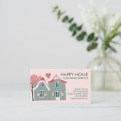 Carte De Visite Nettoyage de la maison Services à la maison Charme (Debout devant)