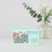 Carte De Visite Nettoyage de la maison Services à la maison Charme (Debout devant)