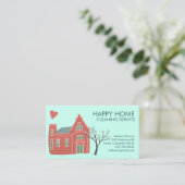 Carte De Visite Nettoyage de la maison Services à la maison Charme (Debout devant)