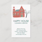 Carte De Visite Nettoyage de la maison Services à la maison Charme (Devant)