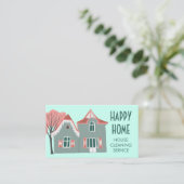 Carte De Visite Nettoyage de la maison Services à la maison Charme (Debout devant)