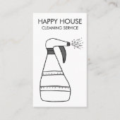 Carte De Visite Nettoyage de la maison Services à la maison Fourni (Devant)