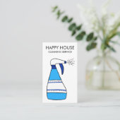 Carte De Visite Nettoyage de la maison Services à la maison Fourni (Debout devant)