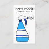 Carte De Visite Nettoyage de la maison Services à la maison Fourni (Devant)