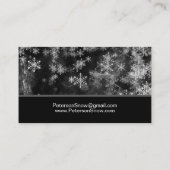 Carte De Visite Nettoyage de la neige Noir (Dos)