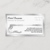 Carte De Visite Nettoyage de la pression Lavage de puissance Silve (Dos)