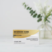 Carte De Visite Nettoyage de la pression Lave-linge Or moderne (Debout devant)