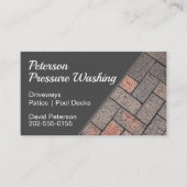 Carte De Visite Nettoyage de la voie de lavage sous pression (Devant)