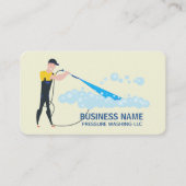 Carte De Visite Nettoyage de l'alimentation de la maison de lavage (Devant)