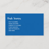 Carte De Visite Nettoyage de lave-pression professionnel (Dos)
