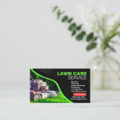 Carte De Visite Nettoyage de l'herbe Enlèvement des services d'ent (Debout devant)