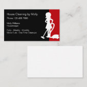 Carte De Visite Nettoyage de maison Conception simple (Devant / Derrière)