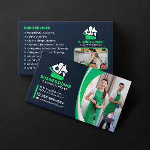 Carte De Visite Nettoyage de maison Entretien ménager Services de 