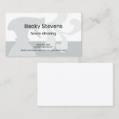 Carte De Visite Nettoyage de maison moderne simple Spray Gris bout (Devant / Derrière)