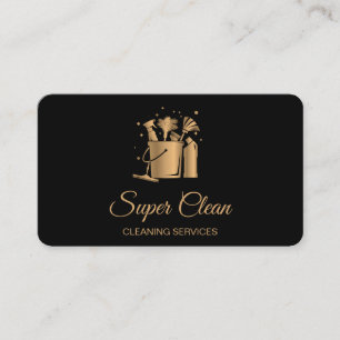 Carte De Visite Nettoyage de maison professionnel Paillettes Rose