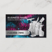 Carte De Visite Nettoyage de maison professionnelle Fenêtre Rainy  (Devant)