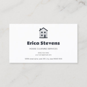 Carte De Visite Nettoyage de Maison Simple