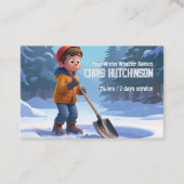 Carte De Visite Nettoyage de neige (Devant)
