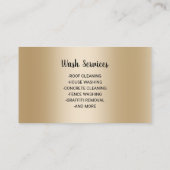 Carte De Visite Nettoyage de pression de laveuse 3D moderne (Dos)