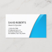 Carte De Visite Nettoyage de pression moderne Blue Power (Dos)