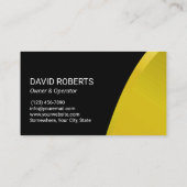 Carte De Visite Nettoyage de pression moderne Jaune (Dos)