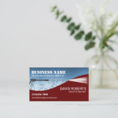 Carte De Visite Nettoyage de pression moderne Red Power Wash (Debout devant)