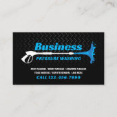 Carte De Visite Nettoyage de pression professionnel Black Metal (Devant)