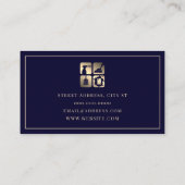 Carte De Visite Nettoyage de style luxe or  (Dos)