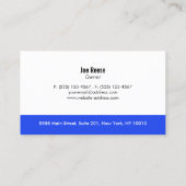 Carte De Visite Nettoyage de tapis (Dos)