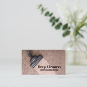 Carte De Visite Nettoyage de tapis de sol commercial de ménage (Debout devant)