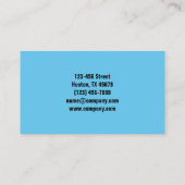 Carte De Visite Nettoyage de vitres en verre moderne (Dos)