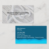 Carte De Visite Nettoyage des bateaux de maintenance maritime (Devant / Derrière)