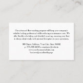 Carte De Visite Nettoyage des déchets de voiture | Bulles de savon (Dos)