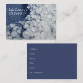 Carte De Visite Nettoyage des dégâts de la grêle saisonnière (Devant / Derrière)