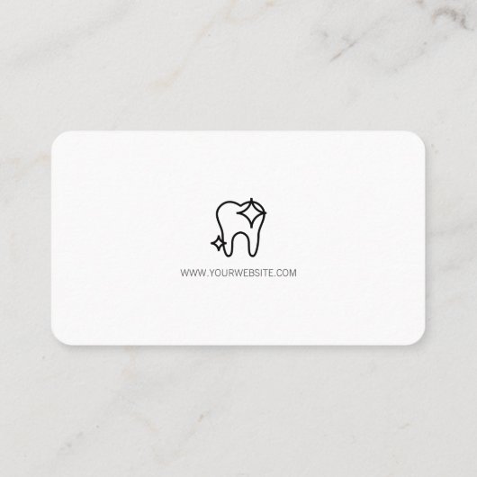 Carte De Visite Nettoyage des dents (Dos)