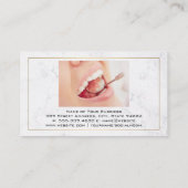 Carte De Visite Nettoyage des dents dentaires | Session (Dos)