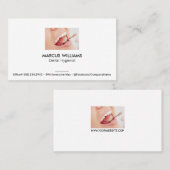 Carte De Visite Nettoyage des dents | Profession dentaire (Devant / Derrière)