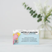Carte De Visite Nettoyage des domestiques | Les soap-sons | Code Q (Debout devant)