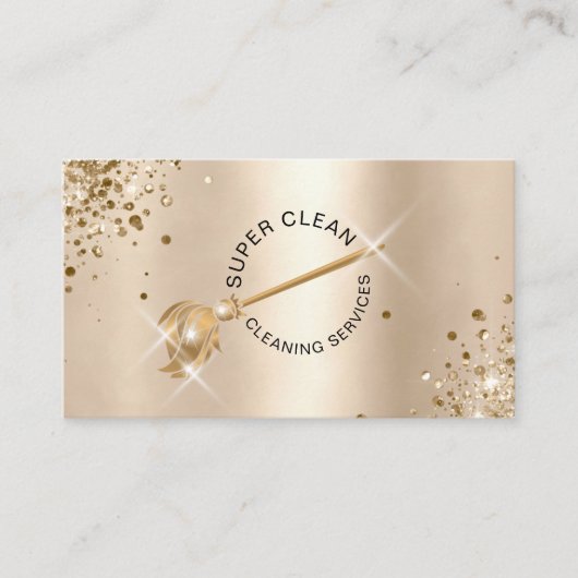 Carte De Visite Nettoyage des domestiques moderne Sparkle (Devant)
