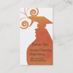 Carte De Visite Nettoyage des domestiques pour les professionnels 