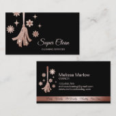 Carte De Visite Nettoyage des domestiques Services de nettoyage pr (Devant / Derrière)