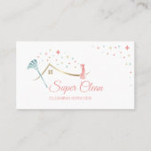 Carte De Visite Nettoyage des domestiques Services de nettoyage pr (Devant)