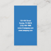 Carte De Visite Nettoyage des fenêtres de bordereau de ménage prof (Dos)