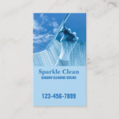 Carte De Visite Nettoyage des fenêtres de bordereau de ménage prof (Devant)