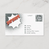 Carte De Visite Nettoyage des maisons et des jardins en forme de n (Devant)