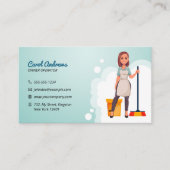 Carte De Visite Nettoyage des maisons étincelantes Service de ména (Devant)