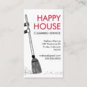 Carte De Visite Nettoyage des maisons Services à domicile Fournitu (Devant)
