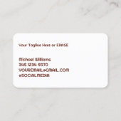 Carte De Visite Nettoyage des reins (Dos)